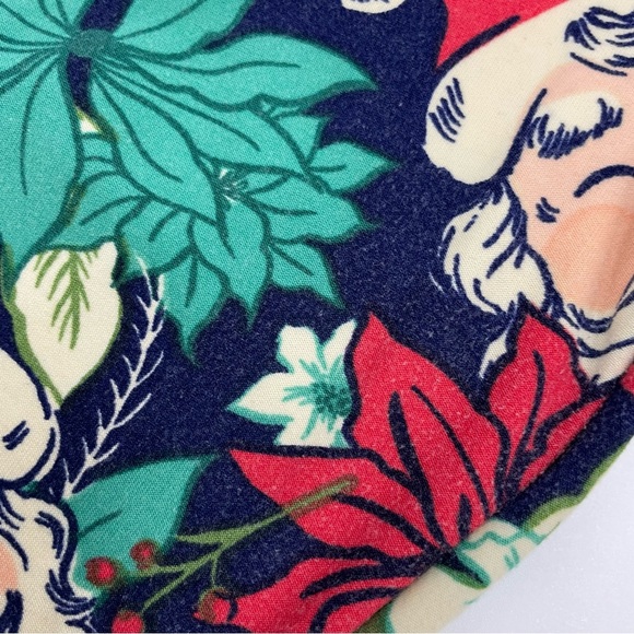 LuLaRoe‎ Christmas Leggings Santa Faces Holiday One Size - Picture 9 of 12